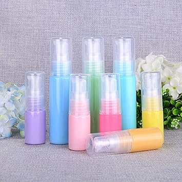 UPSTORE 6Pcs 30ml Macaron Color Empty Plastic Lotion Pump Bottle Portable Travel Cosmetic Storage Container Vials for Shower Gel Serums Makeup Emollient Emulsion Lotion Shampoo Toiletries Color Random - Image 2
