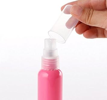 UPSTORE 6Pcs 30ml Macaron Color Empty Plastic Lotion Pump Bottle Portable Travel Cosmetic Storage Container Vials for Shower Gel Serums Makeup Emollient Emulsion Lotion Shampoo Toiletries Color Random - Image 5