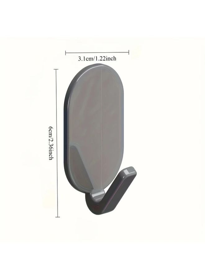 10 قطع من الخطافات اللاصقة البيضاء الثقيلة مقاومة للماء تثبيت بدون تلف أو ضرر للحمام والمطبخ - Image 4