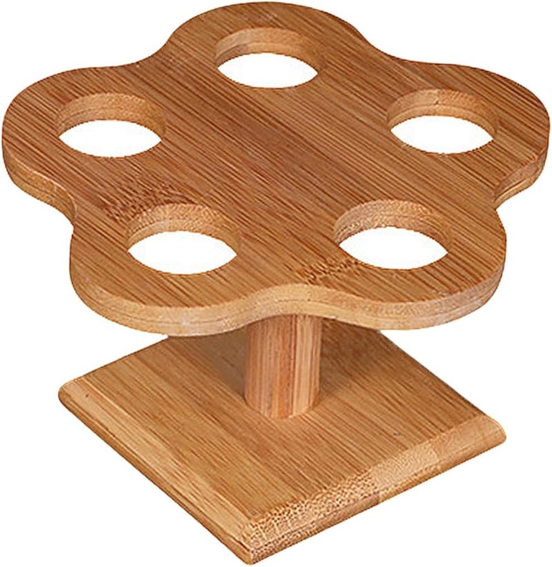 Garneck Hand Roll Sushi Holder Stand with 5 Holes - Stylish Sushi Handroll and Cone Holder for Ice Cream and Cotton Candy Display - Serveware for Parties and Events - Image 1