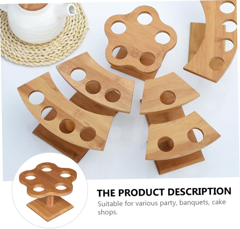 Garneck Hand Roll Sushi Holder Stand with 5 Holes - Stylish Sushi Handroll and Cone Holder for Ice Cream and Cotton Candy Display - Serveware for Parties and Events - Image 3