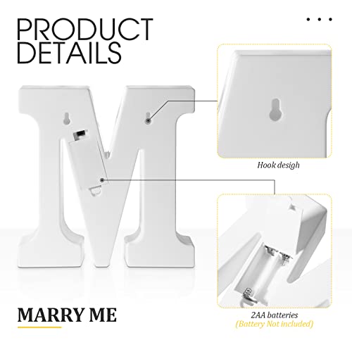 Hortsun Marry Me Light up Letters Proposal Decorations Will You Marry Me Sign Rose Petals 24 LED Candles Romantic Night Light for Proposal Engagement Wedding Outdoor(Red) - Image 5