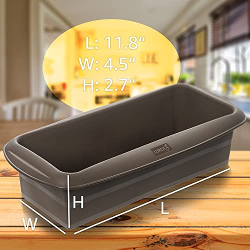LURCH Germany Flexiform Silicone Bread and Loaf Pan | Non-Stick Silicone Baking Mold for Homemade Cakes, Breads, Meatloaf and Dessert - (11.8" x 4.5" x 2.7") - Image 3