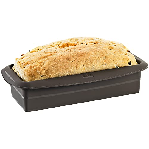 LURCH Germany Flexiform Silicone Bread and Loaf Pan | Non-Stick Silicone Baking Mold for Homemade Cakes, Breads, Meatloaf and Dessert - (11.8" x 4.5" x 2.7") - Image 1