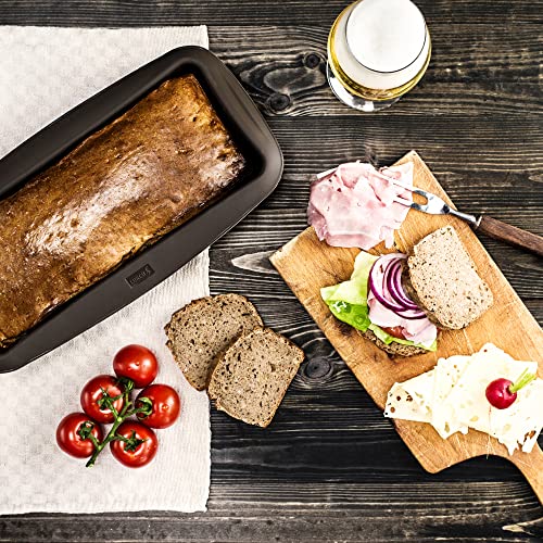 LURCH Germany Flexiform Silicone Bread and Loaf Pan | Non-Stick Silicone Baking Mold for Homemade Cakes, Breads, Meatloaf and Dessert - (11.8" x 4.5" x 2.7") - Image 5