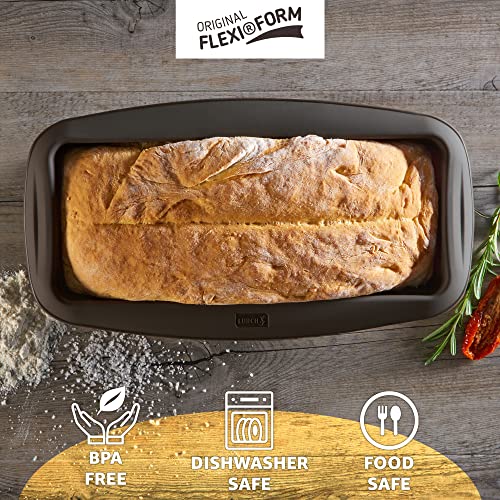 LURCH Germany Flexiform Silicone Bread and Loaf Pan | Non-Stick Silicone Baking Mold for Homemade Cakes, Breads, Meatloaf and Dessert - (11.8" x 4.5" x 2.7") - Image 2