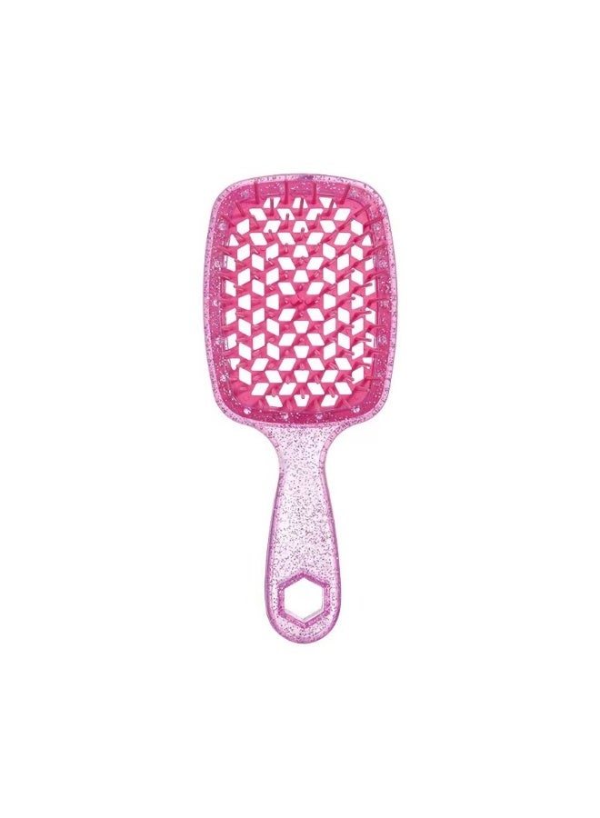 Beauenty 2 pieces of honeycomb square hollow comb hair fluffy mesh hollow comb/pink