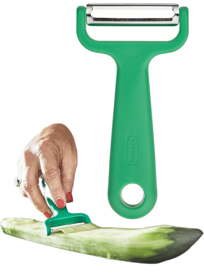 أيكيا مقشرة Y من ايكيا لتقشير الخضروات الجذرية الطويلة مثل الجزر أو الجزر الأبيض والبطاطس والخيار والقرع باللون الأخضر الفاتح - Image 1