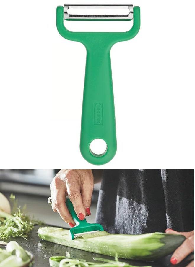 أيكيا مقشرة Y من ايكيا لتقشير الخضروات الجذرية الطويلة مثل الجزر أو الجزر الأبيض والبطاطس والخيار والقرع باللون الأخضر الفاتح - Image 2