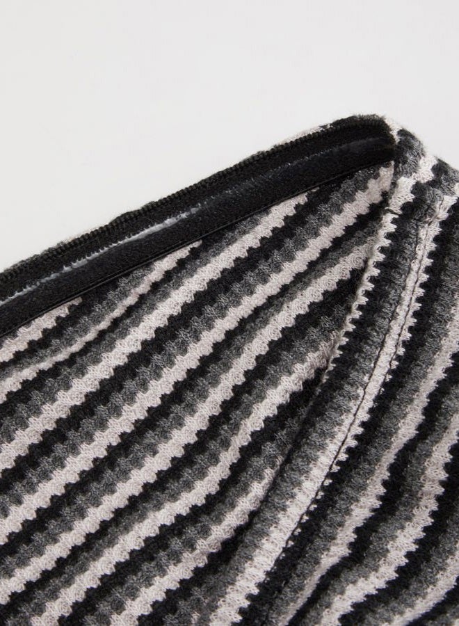 CIDER Striped Tube Tops for Women Y2K Sleeveless Casual Strapless Crop Going Out Tops Summer Trendy, Black, L - Image 4