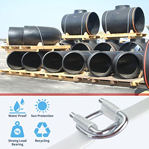 Palmarosa Heavy Duty Pallet Strapping Tools Kit for 1/2"~3/4" Strap,100 pcs Strapping Buckles and 3/4" x 820' Woven Cord Strapping Roll,2000 lbs Break Strength - Image 5