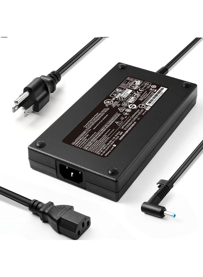 Zexen Replace 200W Charger fit for/HP OMEN Pavilion Gaming 15 17 Envy 15 OMEN 15 15t 17 17t TPN-DA10 19.5V 10.3A Laptop Adapter, Connector Size:4.5x3.0 mm Blue tip - Image 2