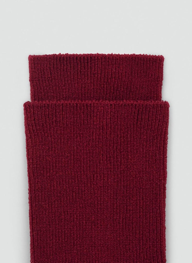 MANGO Ribbed cotton socks - Image 3