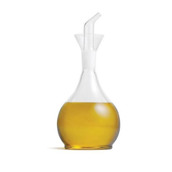 S PLANET PYRIFORM 14OZ GLASS OLIVE OIL DISPENSER BOTTLE OIL VINEGAR CRUET WITH POURERS AND NO FUNNEL NEEDED OLIVE OIL CARAFE DECANTER FOR KITCHEN