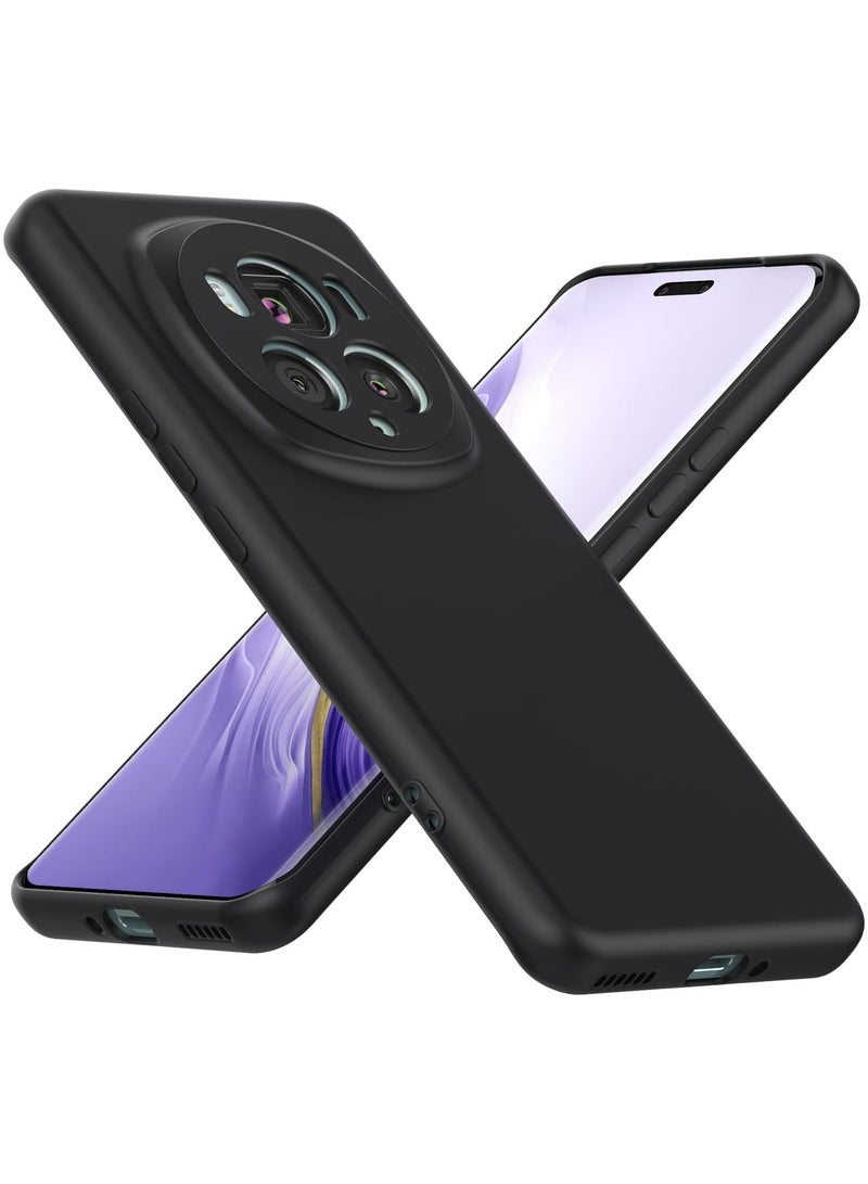 Case for Honor Magic 6 Pro Soft Flexible Slim Fit TPU Back Cover Matt Black Protective Case with Camera Protection Designed for Honor Magic6 Pro 5G  - Image 1