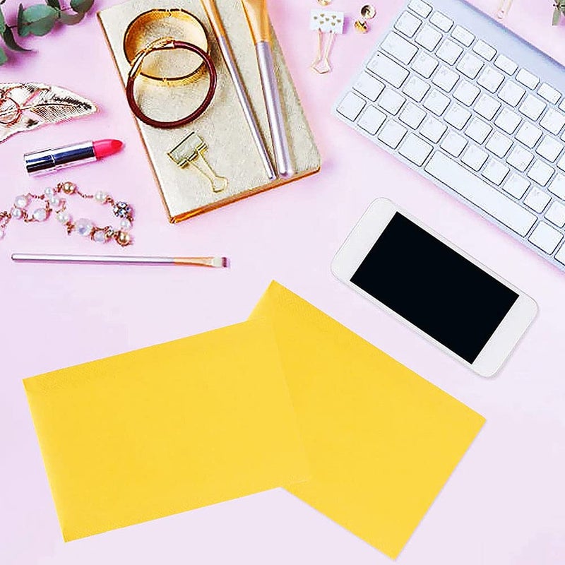packbabol Kraft Bubble Mailers 4x8 Inch 100 Pcs,Small Self-Sealing Mail Shipping Bags,Yellow Padded Envelopes #000 - Image 4