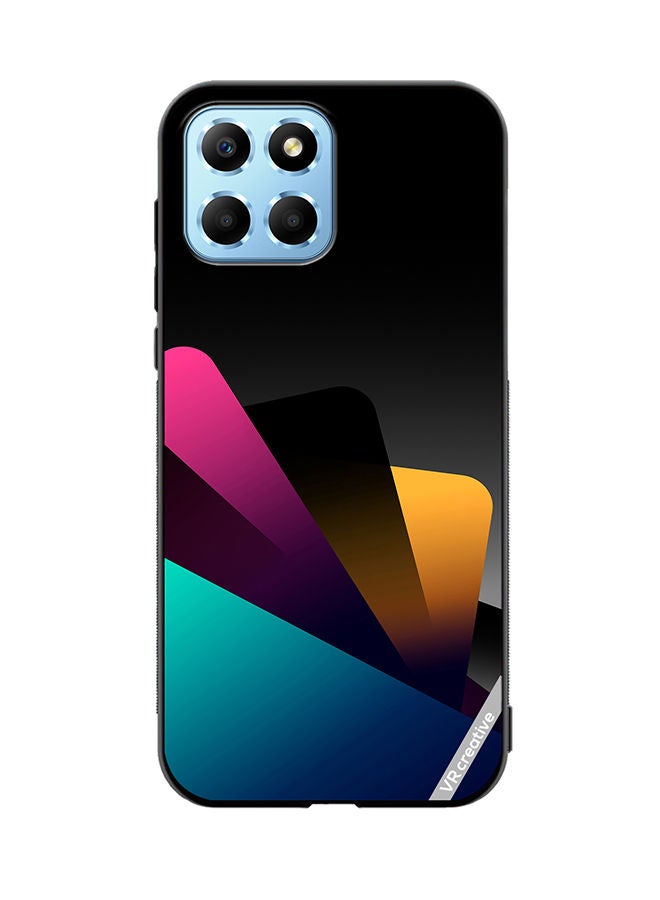 VR CREATIVE Protective Case Cover For Honor X8 5G Colorful Layers Design Multicolour - Image 1