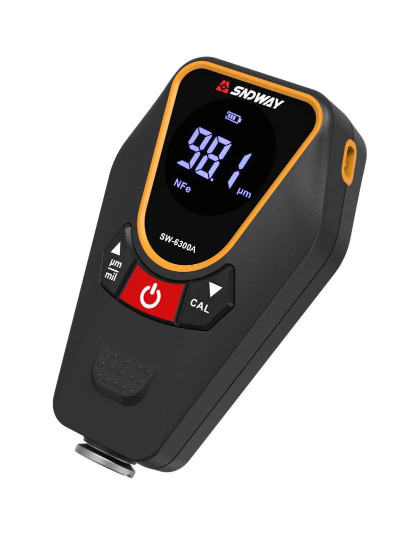 SNDWAY Paint Thickness Gauge for Cars, Coating Thickness Gauge Meter Handheld with Backlight LCD, Measuring Range 0~1200μm, Resolution 0.01μm, Fe/NFe Automatic Detection, µm/mils, Auto Off - Image 3
