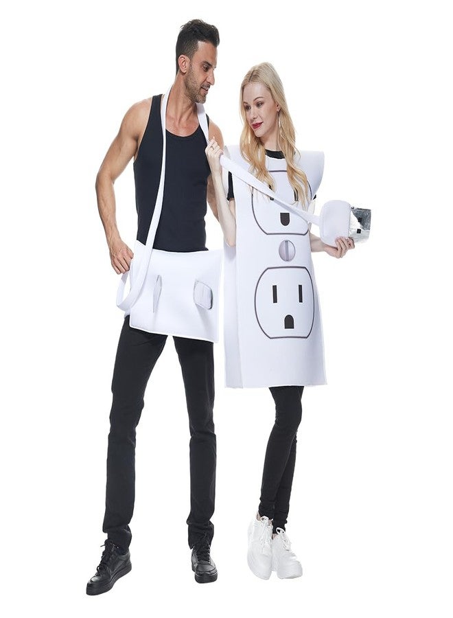 ReneeCho Plug and Socket Halloween Costume Adult Funny Couple Outfit - Image 1