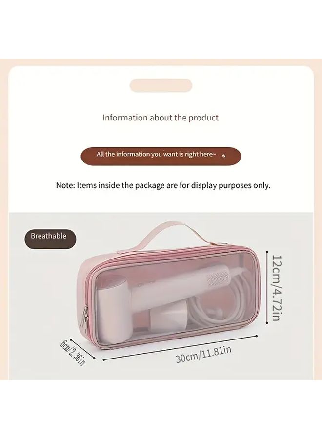 Blue Travel Storage Bag for Hair Dryer Curling Iron and Straightener - Image 4