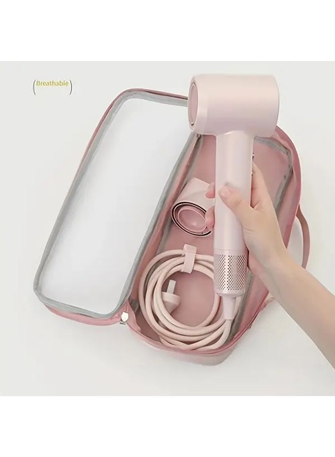 Blue Travel Storage Bag for Hair Dryer Curling Iron and Straightener - Image 1