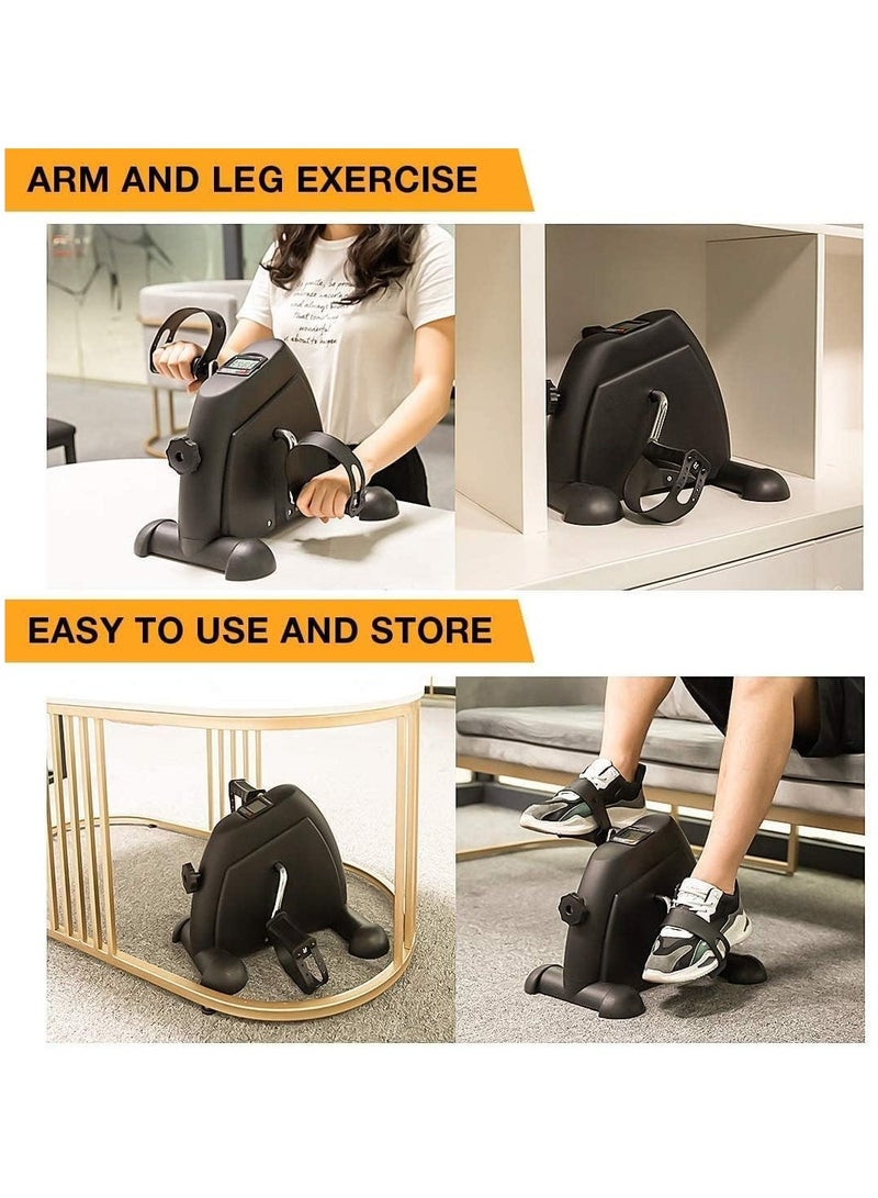 دراجة تمرين مصغرة-دراجة تمرين تحت المكتب، جهاز تمرين محمول للقدمين، مع شاشة LCD لعرض البيانات، للشباب وكبار السن - Image 4