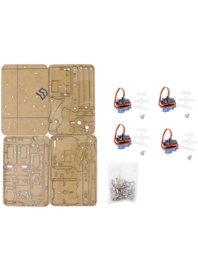 silvercnc 4-Dof Tank Robot Chassis u0026 Mechanical Arm for , DIY Assembled Robotic Arm Kit for Kids u0026 Adults  - Image 3