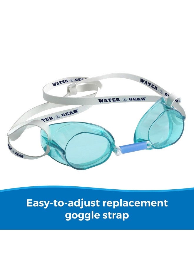 Water Gear Latex Swedish Goggles Strap Comfortable And Secure Fit Family Fun Swimming Accessories Swimming Goggle Replacement Strap For Kids And Adults White - Image 5