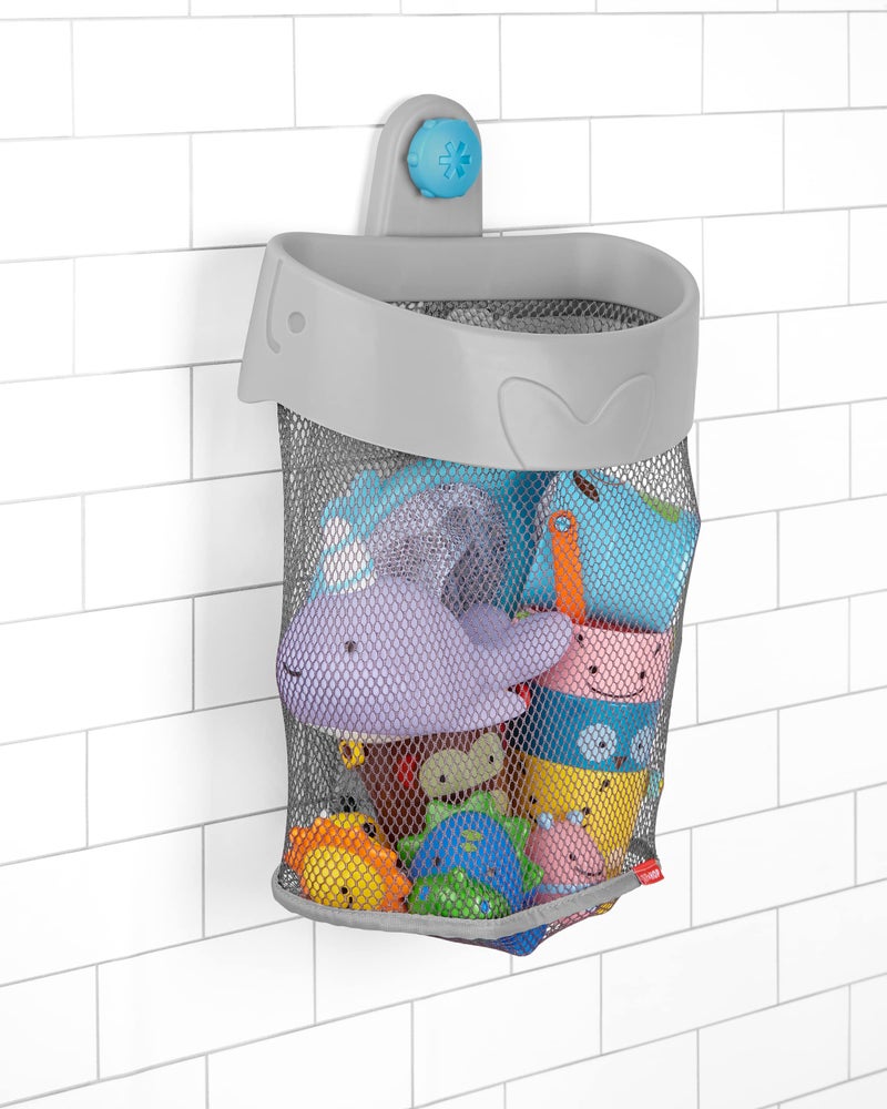 Skip Hop Skip Hop Moby Hanging Bath Toy Organizer Scoop, Grey  - Image 3