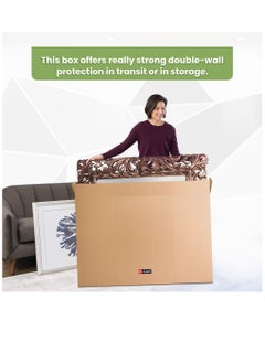 Hi Care TV/Picture/Mirror Moving Box 42"x 6"x 29" Organizer Box Storage Box Cardboard Box Carton Box for Moving and Shipping TV Box 43 inch TV Packing Box 5 Ply  - Image 4