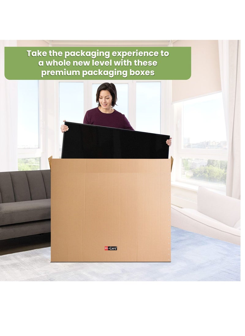 Hi Care TV/Picture/Mirror Moving Box 42"x 6"x 29" Organizer Box Storage Box Cardboard Box Carton Box for Moving and Shipping TV Box 43 inch TV Packing Box 5 Ply  - Image 5