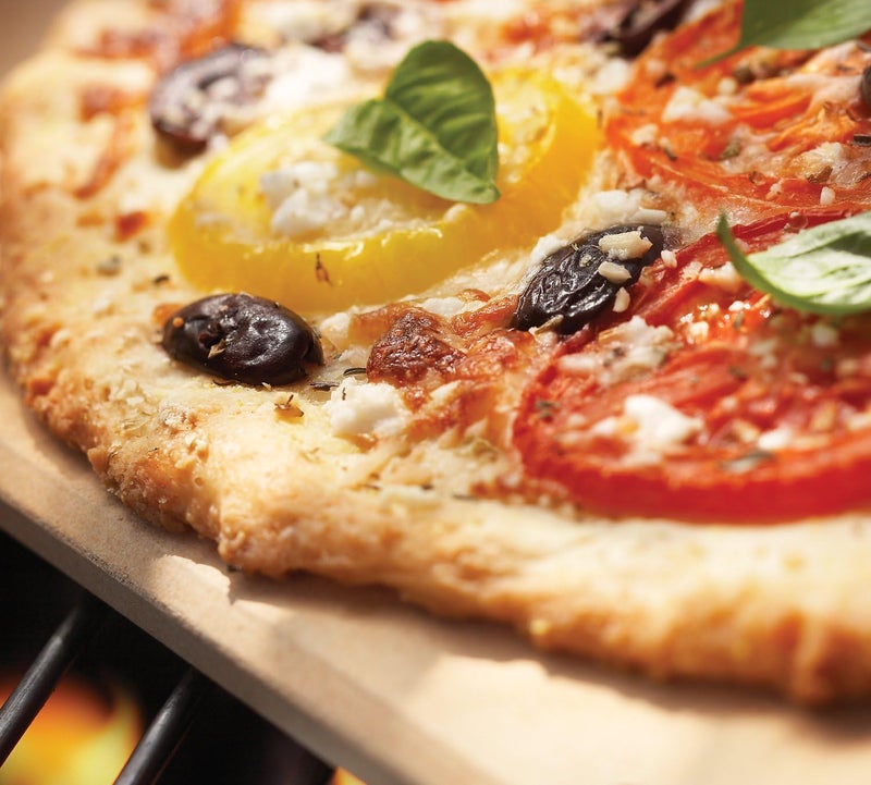 Outset Pizza Stone For Grill and Oven, 14" x 16" Pizza Tile - Image 2
