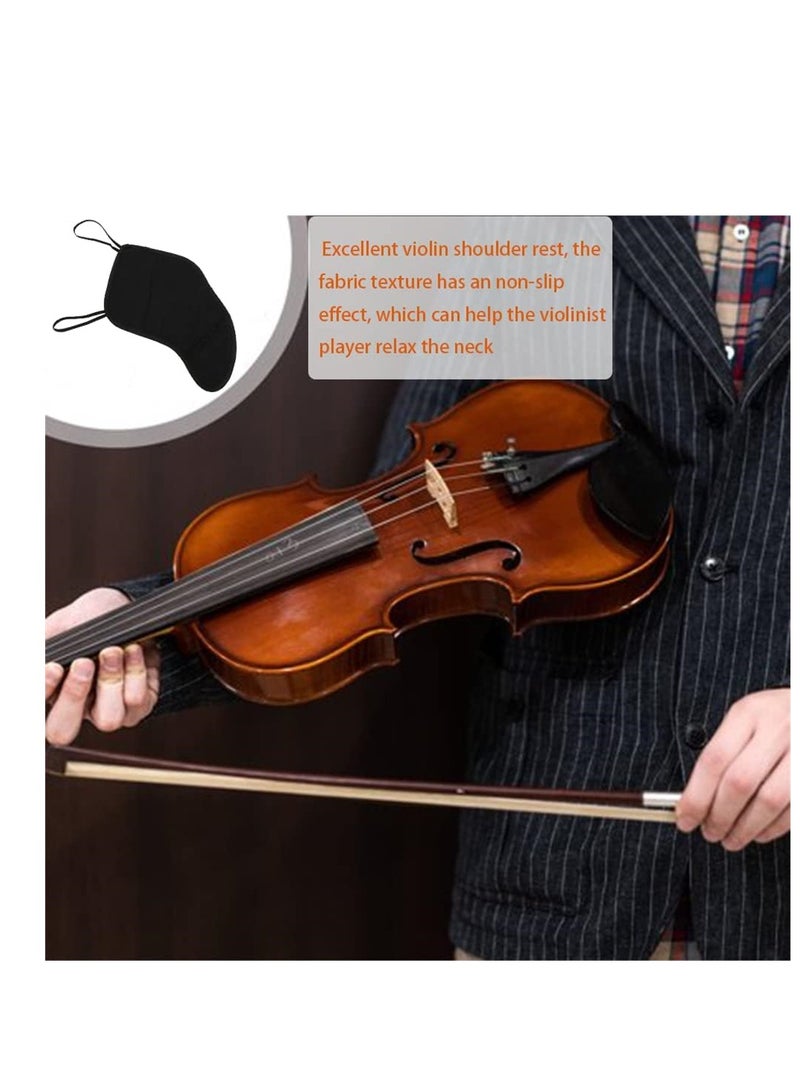 Luckam Violin Shoulder Rest Pad for Violin 4/4-4/3 Soft Cotton Sponge Violin Chin Rest Pad 4/3-4/4 Violin AccessoriesFlannelette Violin Cover Protector - Image 5
