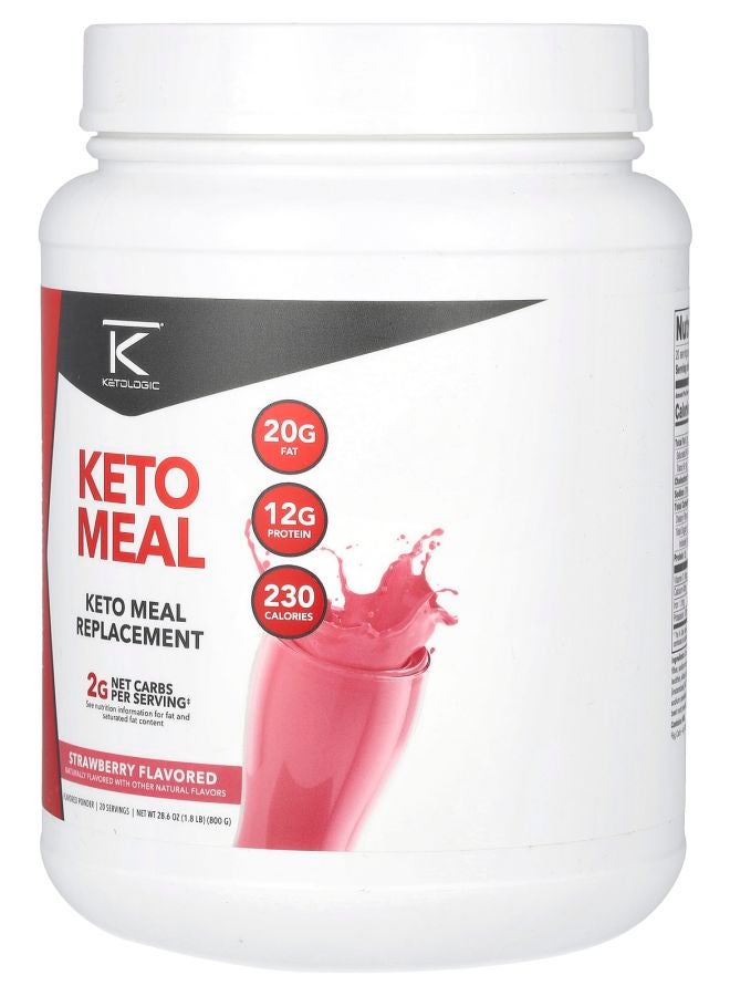 Ketologic Keto Meal Strawberry 1.8 lb (800 g) - Image 2
