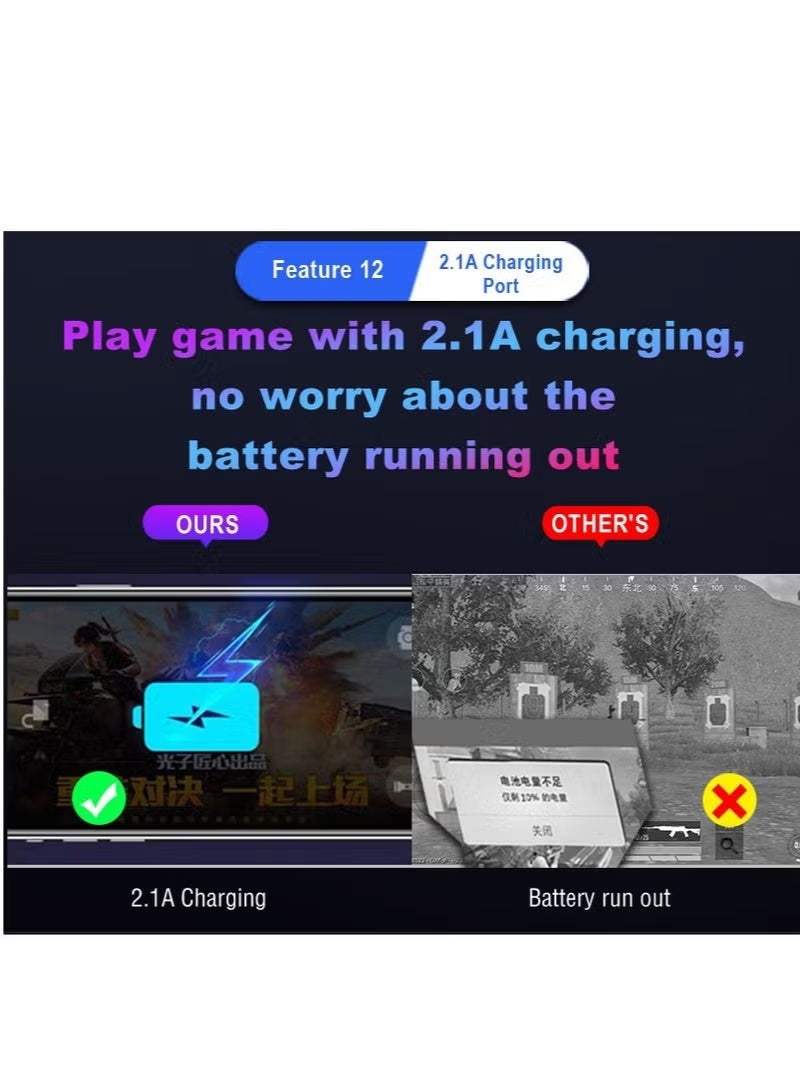 مجموعة تحويل لوحة مفاتيح PUBG/ماوس ألعاب بيد واحدة مزودة بـ 35 مفتاحًا تعمل بنظام Android - Image 2