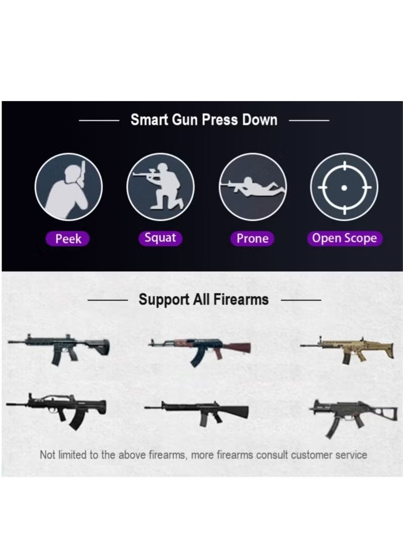 مجموعة تحويل لوحة مفاتيح PUBG/ماوس ألعاب بيد واحدة مزودة بـ 35 مفتاحًا تعمل بنظام Android - Image 4