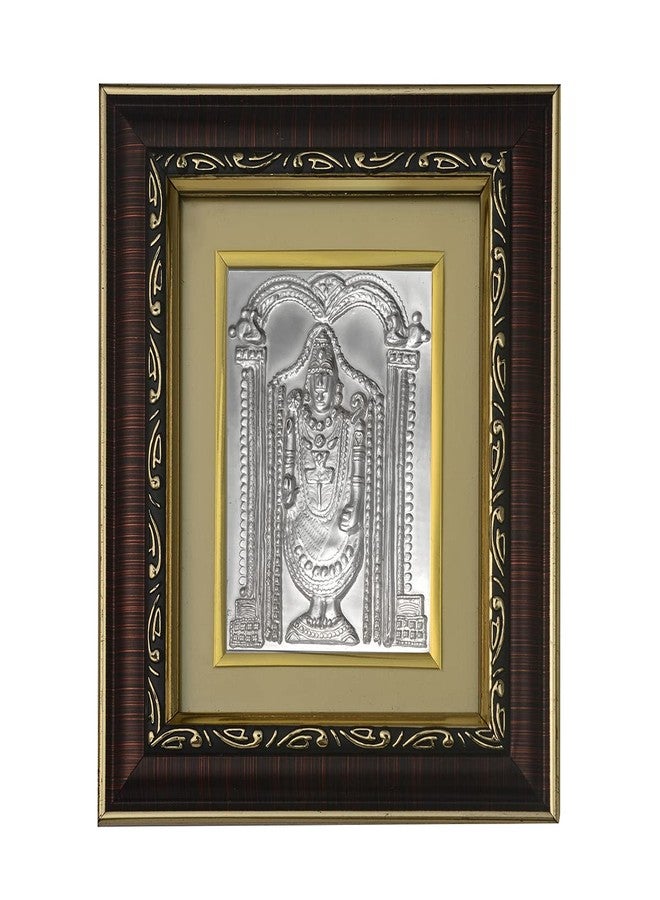 Pray Everyday Tirupati Balaji Photo Frame | Tirupati ji Silver Plated Photoframe | Hindu God & Goddesses Frames | Religious Photoframes - Image 1