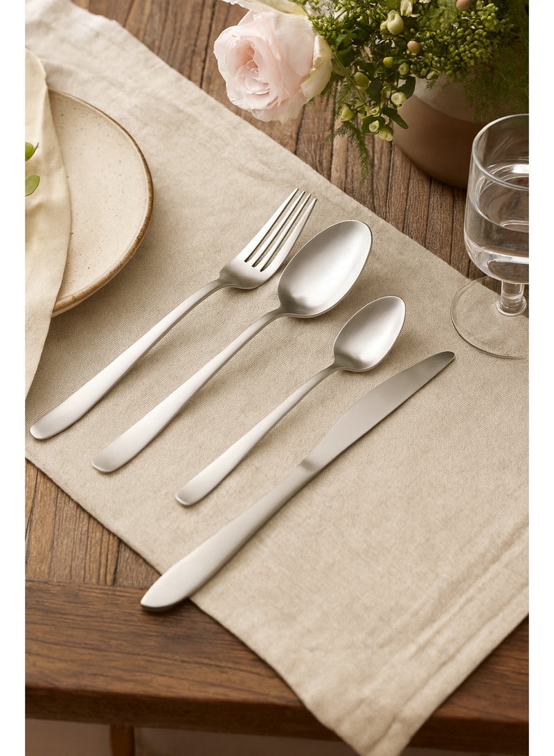 Toshionics 24-Piece Stainless Steel Cutlery Set, Elegant Flatware Silverware with Fork Knife Spoon Tableware Set for Daily Use, Dishwasher Safe, Perfect Gift Idea for Holiday Celebrations - Image 2