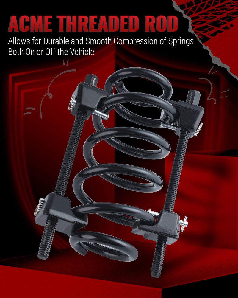 Reywoo Spring Compressor Tool, Heavy-Duty Coil Spring Compressor Tool with Locking Pins, Strut Spring Compressor 13/16" Socket 1/2" Drive to Compress The Coil Spring - Image 5