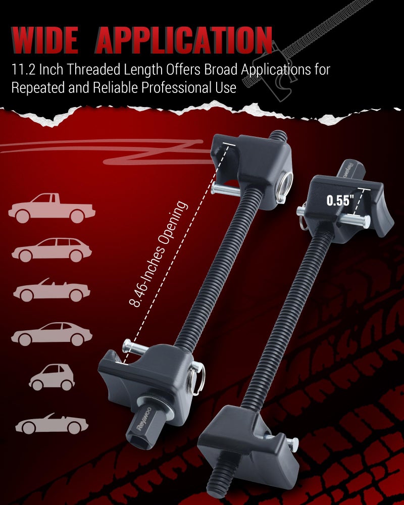 Reywoo Spring Compressor Tool, Heavy-Duty Coil Spring Compressor Tool with Locking Pins, Strut Spring Compressor 13/16" Socket 1/2" Drive to Compress The Coil Spring - Image 3
