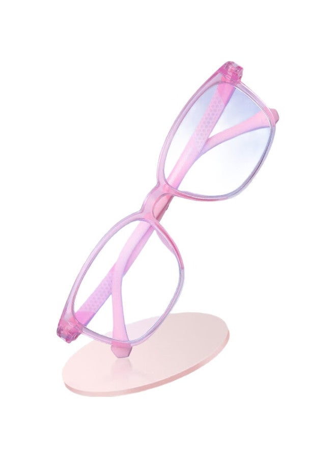 pulais Children'S Anti-Blue Light Glasses, Myopia Eyeglass Frames, Anti-Blue Light, Unisex, Transparent Pink, 8072 - Image 2