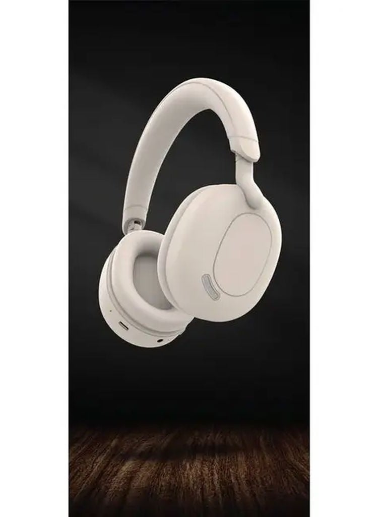 GREEN LION Sunstone Headphone / Long Hours Playing Time / Long-Range Working Distance / AUX Support / Microphone / V5.3 Bluetooth Version / 40mm Driver - Beige - Image 3
