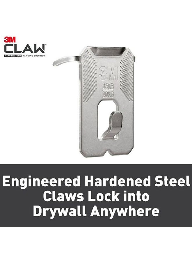 3M 3-Piece Claw Drywall Picture Hanger Silver - Image 3