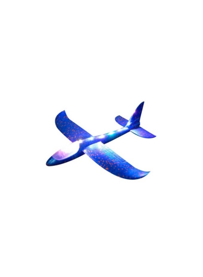 Inertia Glider Foam Toy/Hand Throw Launcher Toy - Model L , (Blue) - Image 1