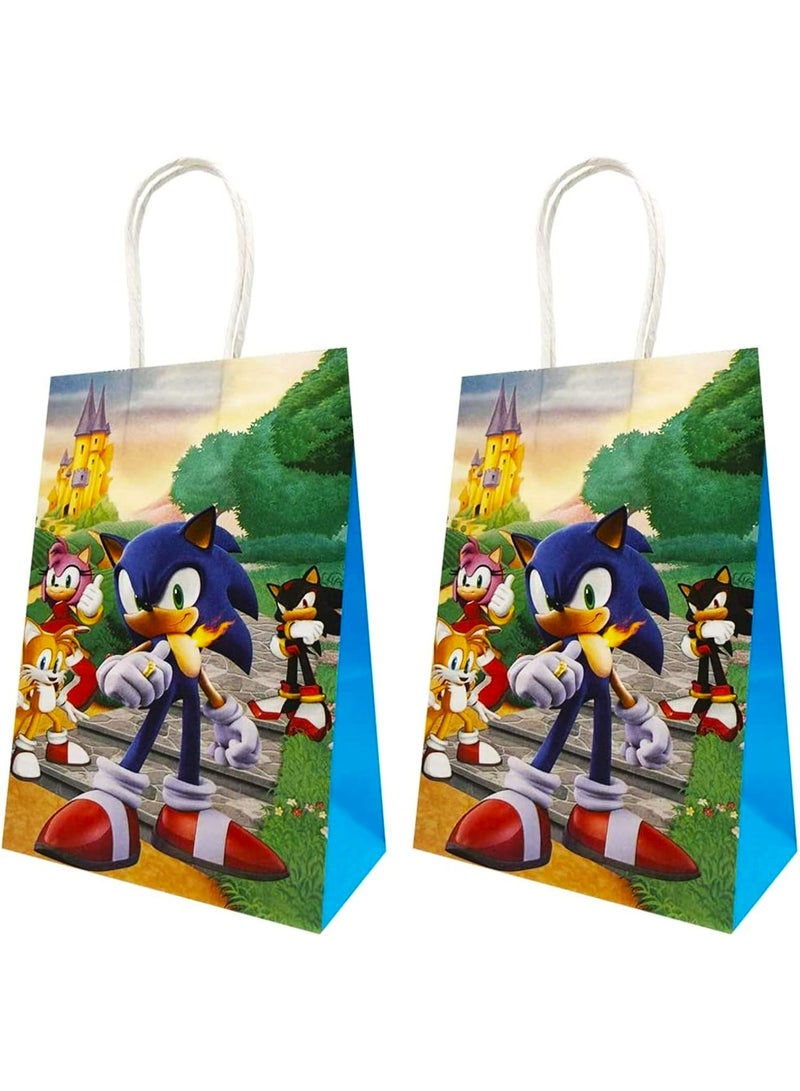 تامونا 16-قطعة من اكياس للهدايا بشخصية Sonic لحفلات الميلاد - Image 1