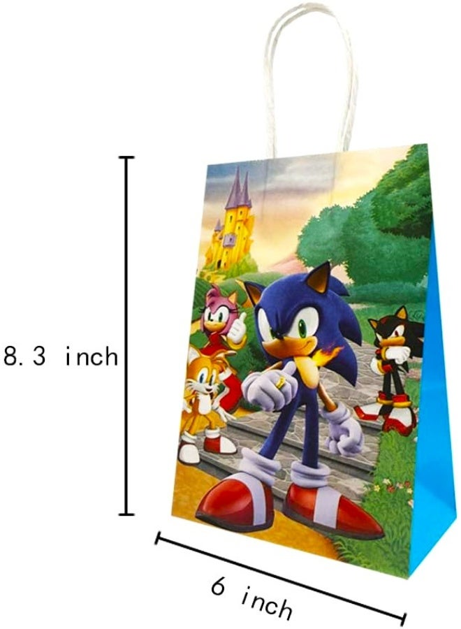 تامونا 16-قطعة من اكياس للهدايا بشخصية Sonic لحفلات الميلاد - Image 2