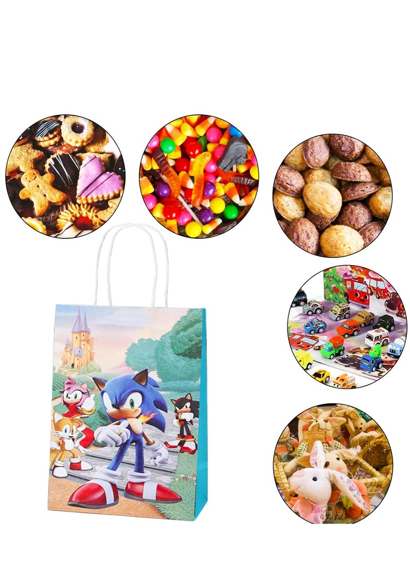 Tamona - Sonic The Hedgehog Birthday Party Favors Gift & Candy Bags -15Pcs - Image 1