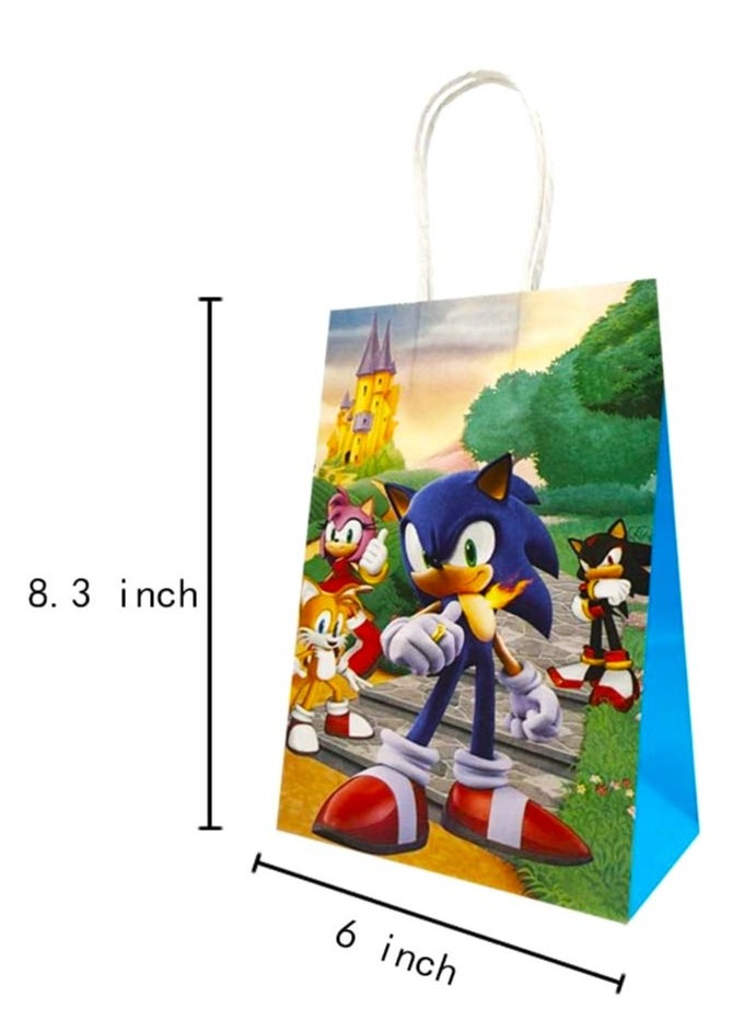 Tamona - Sonic The Hedgehog Birthday Party Favors Gift & Candy Bags -15Pcs - Image 1