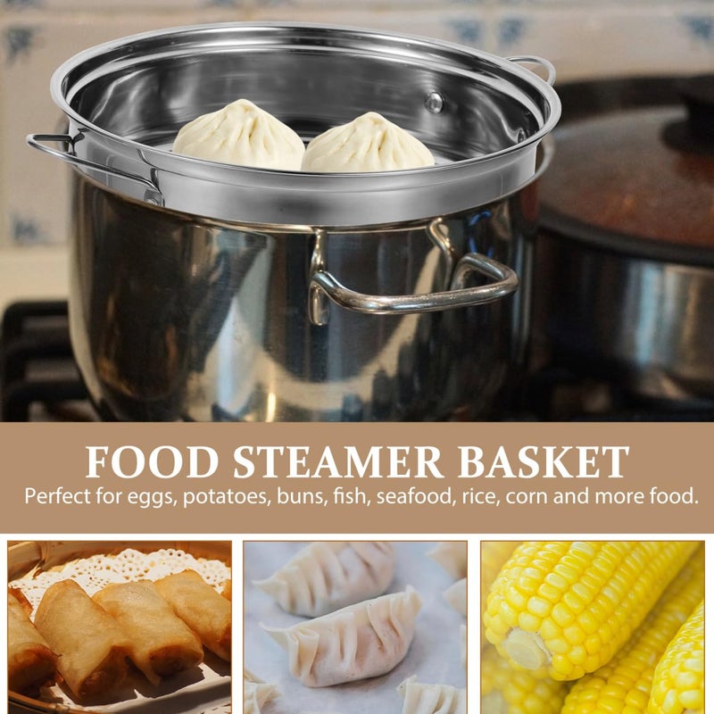 Collapsible Stainless Steel Steamer Basket Dumpling Food Steaming Tray For Pot - Image 4