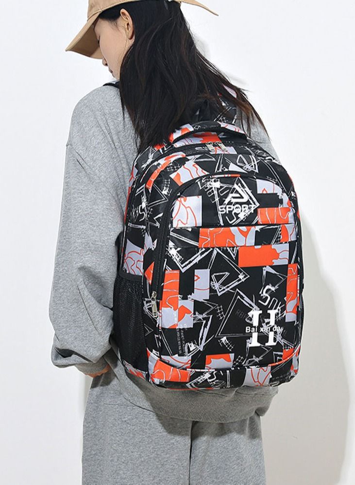 Joychic حقيبة ظهر أكسفورد للسفر والأعمال، حقيبة كتب قابلة للتنفس ومقاومة للماء، حقيبة ظهر كبيرة الحجم للطلاب المتوسطين والثانويين، متعددة الألوان - Image 1